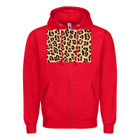 Red leopard background 3200x2400 Zipper Hoodie - AdoDesignShop