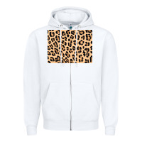 White leopard background 3200x2400 Zipper Hoodie - AdoDesignShop