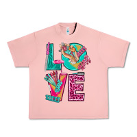 Salmon love with nail elements bbs Urban Heavy Tee - BundleAndBundleShop
