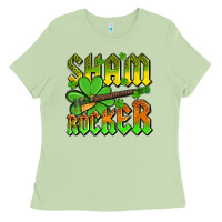 Matcha St. Patrick’s Day sham rocker with guitar Ladies Tee - OliviaCreatesArt