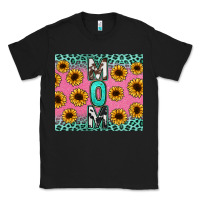 Black Mom sunflower glitter Classic Tee - CowGirlArtShop