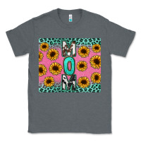 Charcoal Heather Mom sunflower glitter Classic Tee - CowGirlArtShop
