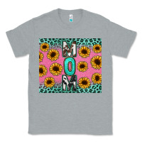 Heather Grey Mom sunflower glitter Classic Tee - CowGirlArtShop