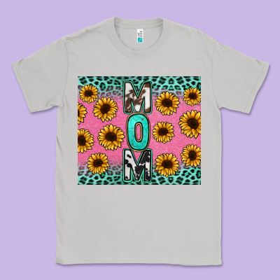 Mom Sunflower Glitter Classic Tee Designed By Cowgirlartshop