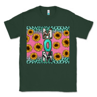 Sports Green Mom sunflower glitter Classic Tee - CowGirlArtShop