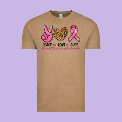 Peace Love Cure Vintage Tee Designed By Ranaportraitstore