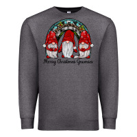 Charcoal Heather merry Christmas Gnomes Rainbow Premium Sweatshirt - JahusDesignShop
