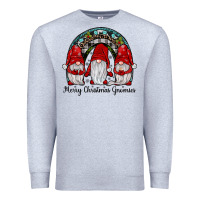 Heather Grey merry Christmas Gnomes Rainbow Premium Sweatshirt - JahusDesignShop