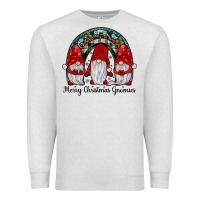 Oatmeal Heather merry Christmas Gnomes Rainbow Premium Sweatshirt - JahusDesignShop