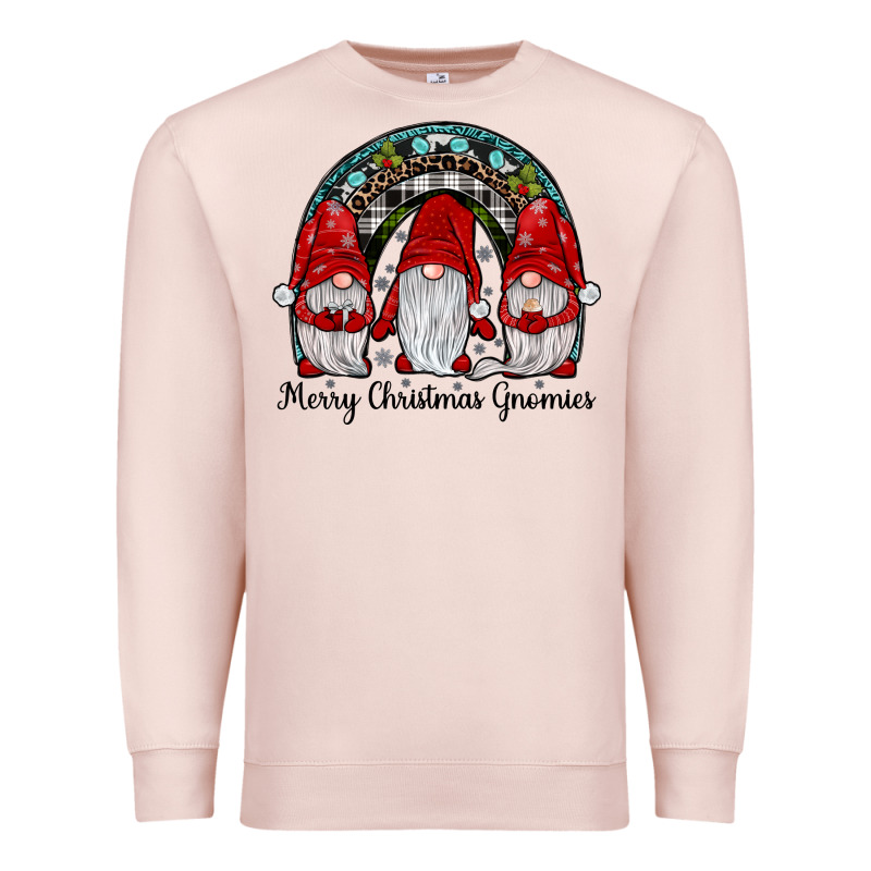 Merry Christmas Gnomes Rainbow Premium Sweatshirt by JahusDesignShop | Teevron