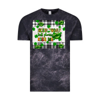 Cloud Black Irish today but please kiss me st. patricks day Vintage Tee - FaDigitalArtStudio