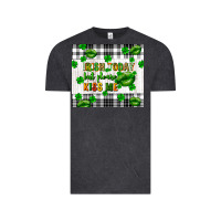 Vintage Black Irish today but please kiss me st. patricks day Vintage Tee - FaDigitalArtStudio