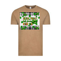 Vintage Coffee Irish today but please kiss me st. patricks day Vintage Tee - FaDigitalArtStudio