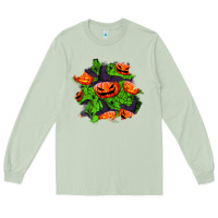 Matcha halloween pumpkin patch Long Sleeve Tee - BundleAndBundleShop