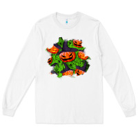 White halloween pumpkin patch Long Sleeve Tee - BundleAndBundleShop