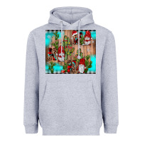 Heather Grey ho ho ho gnome Heavyweight Hoodie - JahusDesignShop