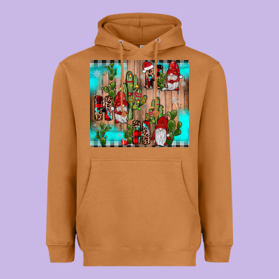 Ho Ho Ho Gnome Heavyweight Hoodie Designed By Jahusdesignshop