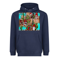 Navy ho ho ho gnome Heavyweight Hoodie - JahusDesignShop