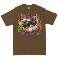 Cacao Mardi Gras masks tumbler Premium Tee - HowdyJamesFarm