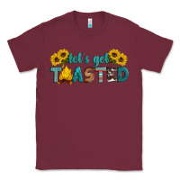Burgundy let's get toasted Classic Tee - Artiststas