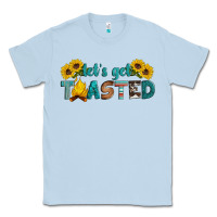 Dusty Blue let's get toasted Classic Tee - Artiststas