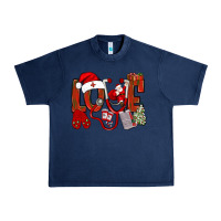 Navy christmas love nurse bbs Urban Heavy Tee - BundleAndBundleShop