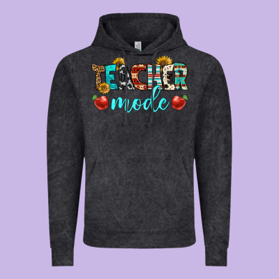 Teacher Mode Vintage Hoodie Designed By Bundleandbundleshop