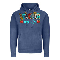 Vintage Denim teacher mode Vintage Hoodie - BundleAndBundleShop