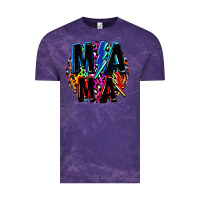 Cloud Purple Mama lightning bolts Mother's Day Vintage Tee - FaDigitalArtStudio