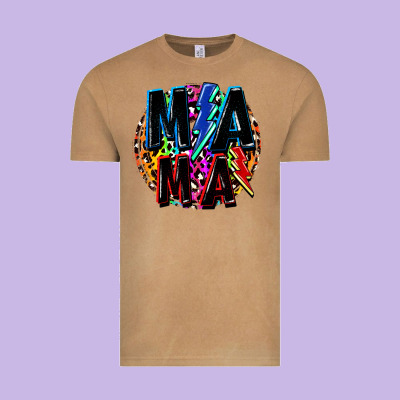 Mama Lightning Bolts Mother's Day Vintage Tee Designed By Fadigitalartstudio
