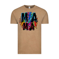 Vintage Coffee Mama lightning bolts Mother's Day Vintage Tee - FaDigitalArtStudio
