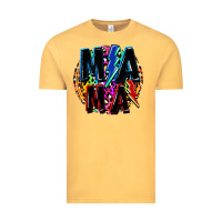 Vintage Mustard Mama lightning bolts Mother's Day Vintage Tee - FaDigitalArtStudio