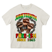 Cream juneteenth free ish since 1865 Heavy Core Tee - CowGirlArtShop