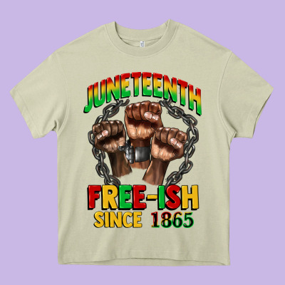 Juneteenth Free Ish Since 1865 Heavy Core Tee Designed By Cowgirlartshop