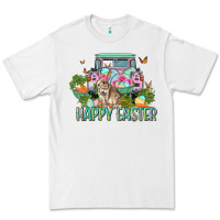 White Happy Easter Day Premium Tee - CowGirlArtShop