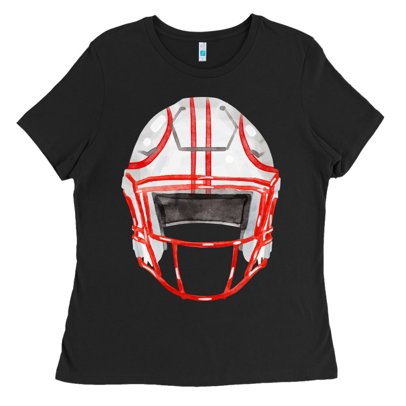 Football Helmet Fa Element Ladies Tee by FaDigitalArtStudio | Teevron