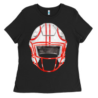 Black football helmet fa element Ladies Tee - FaDigitalArtStudio
