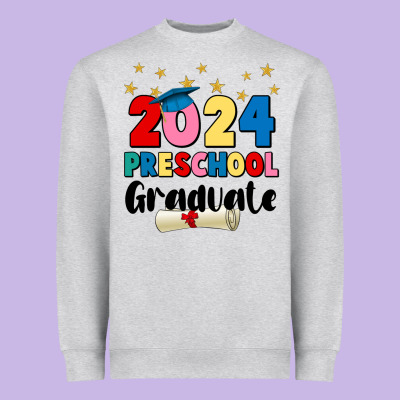 2024 Preschool Graduate Heavyweight Sweatshirt Designed By Jahusdesignshop