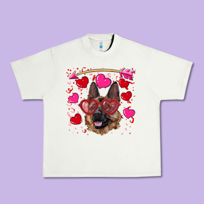 Valentine's German Shepherd Urban Heavy Tee Designed By Ranaportraitstore