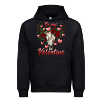 Black be my valentine bull skull Urban Hoodie - RanaPortraitStore