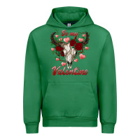 Emerald be my valentine bull skull Urban Hoodie - RanaPortraitStore