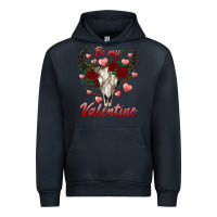 Navy be my valentine bull skull Urban Hoodie - RanaPortraitStore