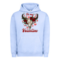 Pigment Grape Ice be my valentine bull skull Urban Hoodie - RanaPortraitStore