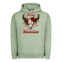 Be My Valentine Bull Skull Urban Hoodie | Teevron