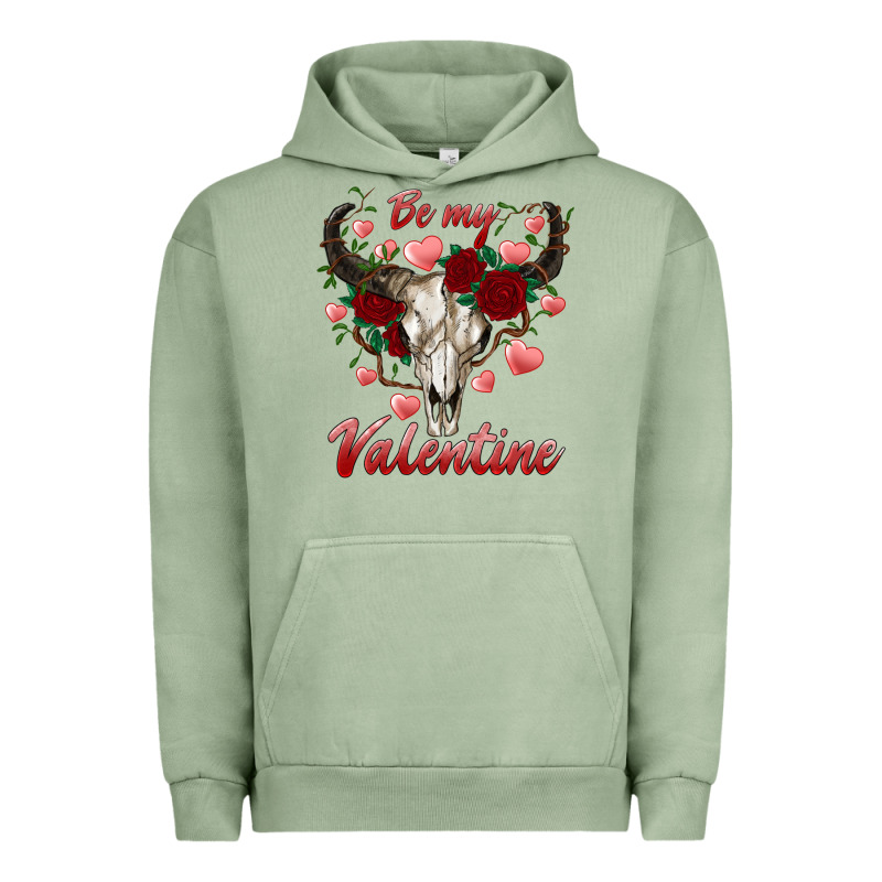 Be My Valentine Bull Skull Urban Hoodie by RanaPortraitStore | Teevron