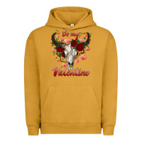 Pigment Peanut Butter be my valentine bull skull Urban Hoodie - RanaPortraitStore