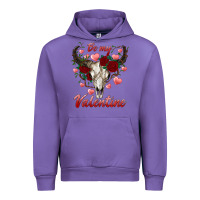 Tulip be my valentine bull skull Urban Hoodie - RanaPortraitStore