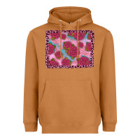 Meerkat pink rose leopard background Heavyweight Hoodie - JahusDesignShop