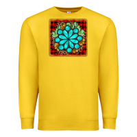 Lemon gemstone cactus christmas coaster Premium Sweatshirt - JahusDesignShop