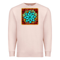 Pale Pink gemstone cactus christmas coaster Premium Sweatshirt - JahusDesignShop